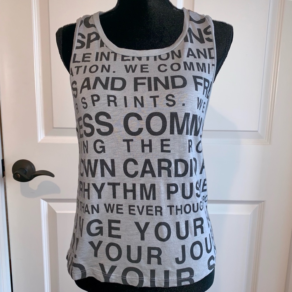 Grey SoulCycle Mantra Tank Size Large